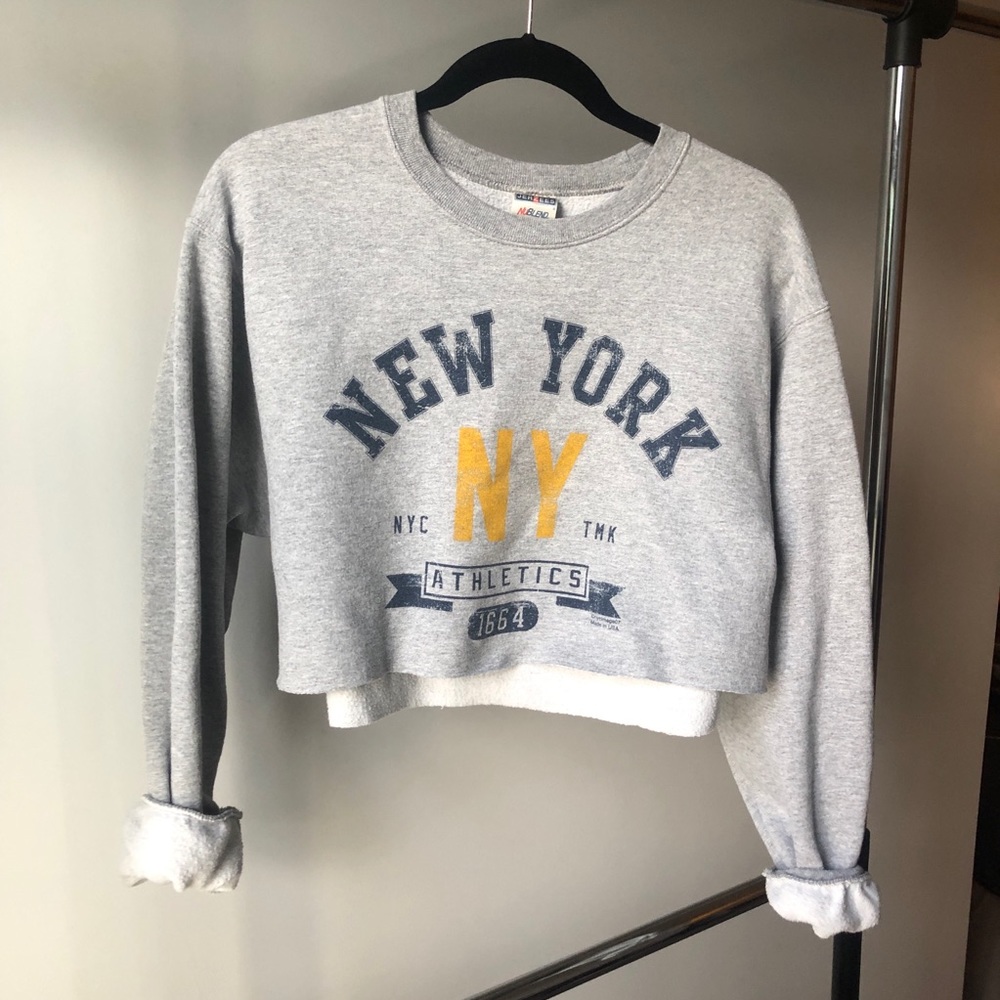 New York Cropped Sweatshirt
